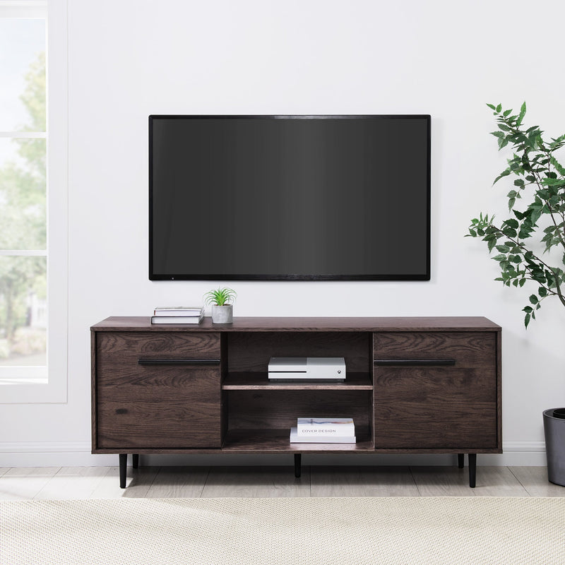 60" 2-Door Modern Media Console