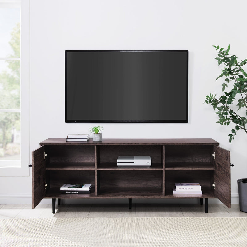 60" 2-Door Modern Media Console