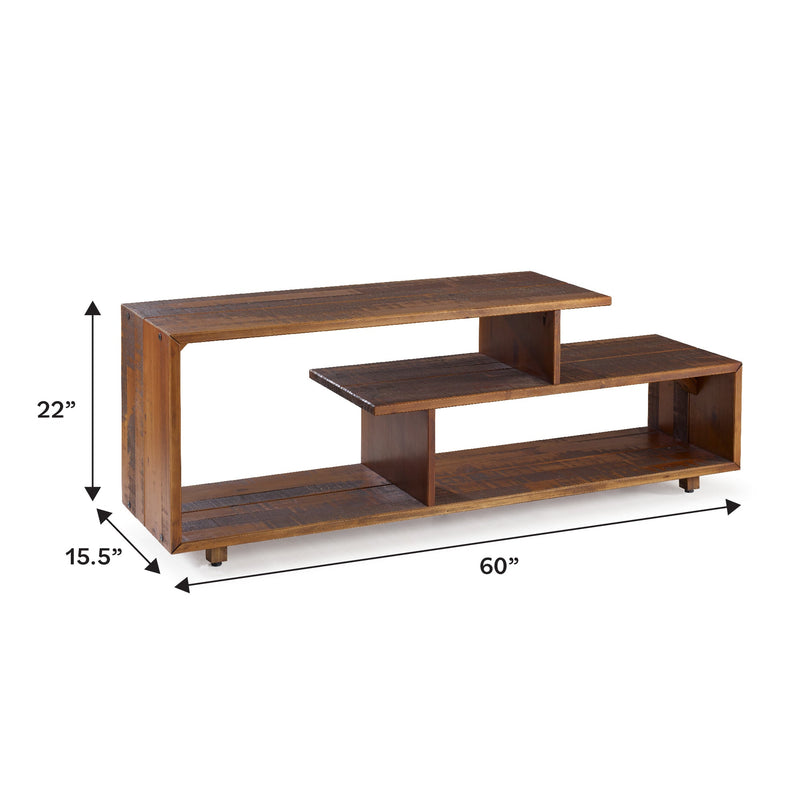 Alpine Rustic Solid Wood TV Console