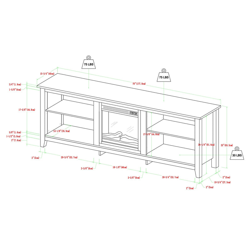 Essential Fireplace TV Stand