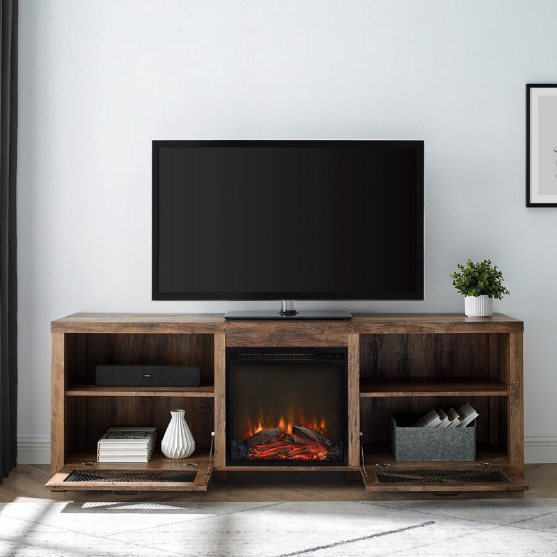 Farmhouse Abilene 70" Rustic Fireplace TV Stand