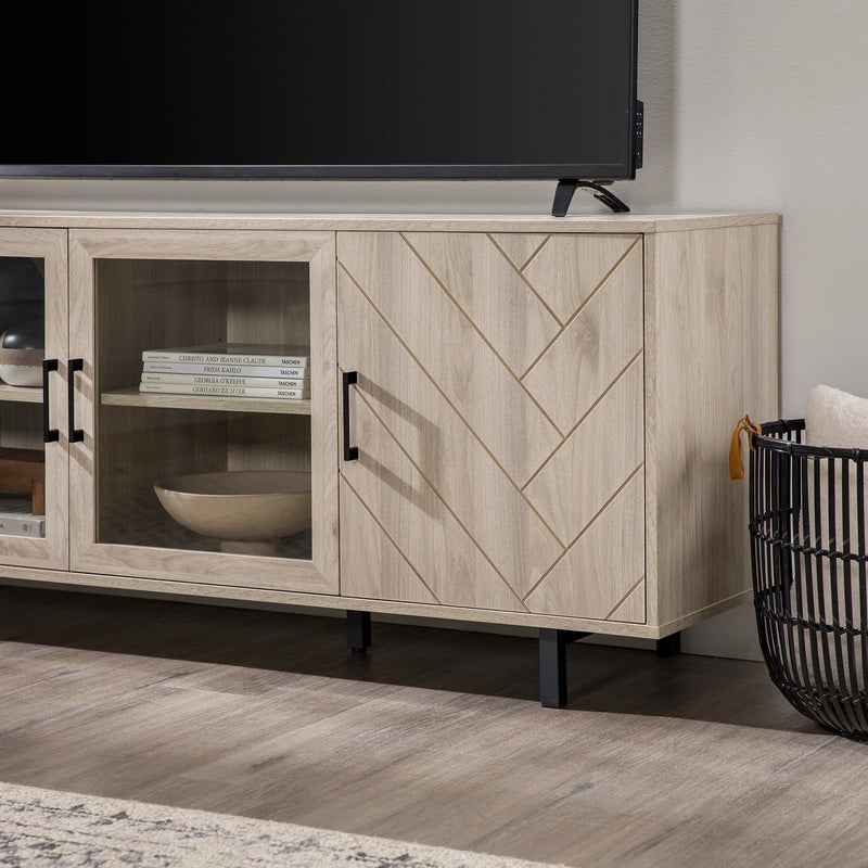 Ella Herringbone TV Stand