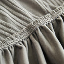 Textured Wave Stretch Sofa Couch Cover, Soft Washable Spandex Furniture Slipcovers