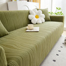 Textured Wave Stretch Sofa Couch Cover, Soft Washable Spandex Furniture Slipcovers