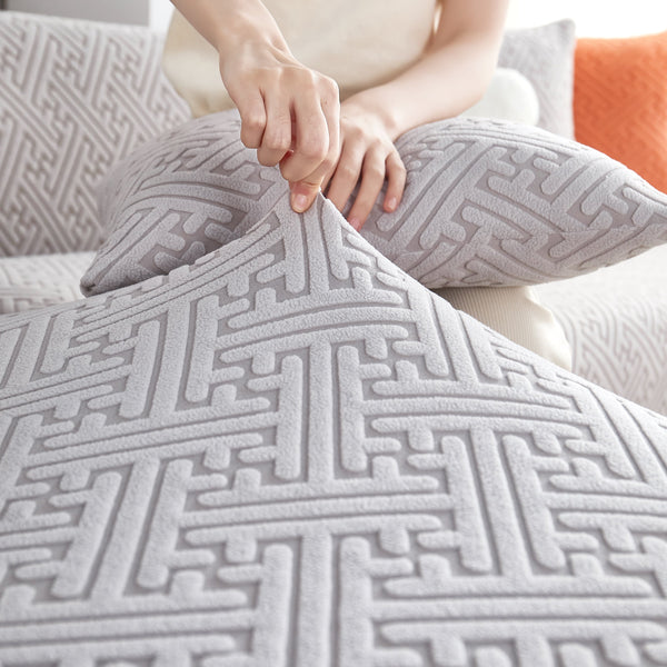 L Shape Sectional Sofa Cover Soft Stretch Furniture Protector Couch Slipcover with 1pcs Free Pillowcases, photo 2 of 83