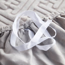 L Shape Sectional Sofa Cover Soft Stretch Furniture Protector Couch Slipcover with 1pcs Free Pillowcases