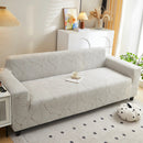 Jacquard Leaf Stretch Sofa Protector Cover Soft Washable Spandex Couch Slipcover by Slipcover KAS™