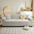 Jacquard Leaf Stretch Sofa Protector Cover Soft Washable Spandex Couch Slipcover by Slipcover KAS™