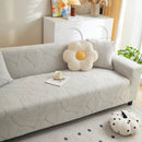Jacquard Leaf Stretch Sofa Protector Cover Soft Washable Spandex Couch Slipcover by Slipcover KAS™