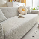Jacquard Leaf Stretch Sofa Protector Cover Soft Washable Spandex Couch Slipcover by Slipcover KAS™