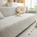 Jacquard Leaf Stretch Sofa Protector Cover Soft Washable Spandex Couch Slipcover by Slipcover KAS™