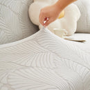 Jacquard Leaf Stretch Sofa Protector Cover Soft Washable Spandex Couch Slipcover by Slipcover KAS™