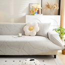 Jacquard Leaf Stretch Sofa Protector Cover Soft Washable Spandex Couch Slipcover by Slipcover KAS™