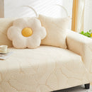 Jacquard Leaf Stretch Sofa Protector Cover Soft Washable Spandex Couch Slipcover by Slipcover KAS™