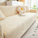 Jacquard Leaf Stretch Sofa Protector Cover Soft Washable Spandex Couch Slipcover by Slipcover KAS™