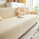 Jacquard Leaf Stretch Sofa Protector Cover Soft Washable Spandex Couch Slipcover by Slipcover KAS™
