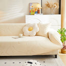 Jacquard Leaf Stretch Sofa Protector Cover Soft Washable Spandex Couch Slipcover by Slipcover KAS™