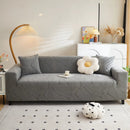 Jacquard Leaf Stretch Sofa Protector Cover Soft Washable Spandex Couch Slipcover by Slipcover KAS™