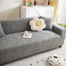 Jacquard Leaf Stretch Sofa Protector Cover Soft Washable Spandex Couch Slipcover by Slipcover KAS™