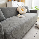 Jacquard Leaf Stretch Sofa Protector Cover Soft Washable Spandex Couch Slipcover by Slipcover KAS™