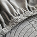 Jacquard Leaf Stretch Sofa Protector Cover Soft Washable Spandex Couch Slipcover by Slipcover KAS™