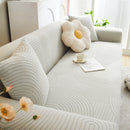 Fleece Stretch Sofa Slipcover Washable Soft Spandex Couch Cover Furniture Protector