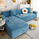 L Shape Couch Cover Stretch Soft Sectional Sofa Cover Furniture Protector Slipcover for Couch with 1pcs Free Pillowcases
