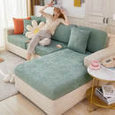 Jacquard Fabric Couch Cushion Covers, Elastic Stretch Sofa Protector for L-Shaped Couches and Pet-Friendly Living Rooms