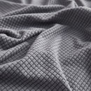 Grid Textured Stretch Sofa Cover, Soft Elastic Slipcover for Couch Protection