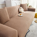 Grid Textured Stretch Sofa Cover, Soft Elastic Slipcover for Couch Protection