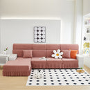 Elastic Skirted Couch Cushion Covers for 1/2/3/4-Seater Sofas, Furniture Protector for Pets, Kids