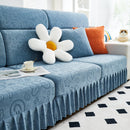 Elastic Skirted Couch Cushion Covers for 1/2/3/4-Seater Sofas, Furniture Protector for Pets, Kids