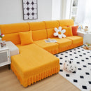 Elastic Skirted Couch Cushion Covers for 1/2/3/4-Seater Sofas, Furniture Protector for Pets, Kids