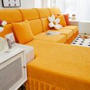 Elastic Skirted Couch Cushion Covers for 1/2/3/4-Seater Sofas, Furniture Protector for Pets, Kids