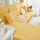 Sofa Seat Cover, Sunflower Patterned Elastic Skirted Couch Cushion Covers for 1/2/3/4-Seater Sofas