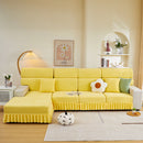 Tailored Sofa Cushion Covers Stretch Couch Seat Covers  with Skirt for Sectional Sofas