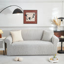 3D Baroque Floral Stretch Sofa Cover Elastic Polar Fleece Couch Slipcover with Straps by Slipcover KAS™