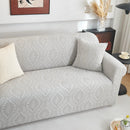 3D Baroque Floral Stretch Sofa Cover Elastic Polar Fleece Couch Slipcover with Straps by Slipcover KAS™