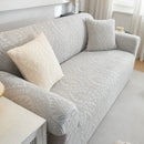3D Baroque Floral Stretch Sofa Cover Elastic Polar Fleece Couch Slipcover with Straps by Slipcover KAS™
