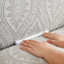 3D Baroque Floral Stretch Sofa Cover Elastic Polar Fleece Couch Slipcover with Straps by Slipcover KAS™