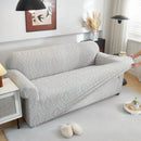 3D Baroque Floral Stretch Sofa Cover Elastic Polar Fleece Couch Slipcover with Straps by Slipcover KAS™