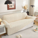3D Baroque Floral Stretch Sofa Cover Elastic Polar Fleece Couch Slipcover with Straps by Slipcover KAS™