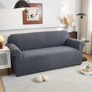 3D Baroque Floral Stretch Sofa Cover Elastic Polar Fleece Couch Slipcover with Straps by Slipcover KAS™