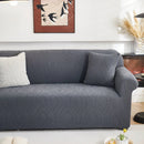 3D Baroque Floral Stretch Sofa Cover Elastic Polar Fleece Couch Slipcover with Straps by Slipcover KAS™