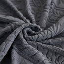 3D Baroque Floral Stretch Sofa Cover Elastic Polar Fleece Couch Slipcover with Straps by Slipcover KAS™