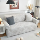 3D Damask Jacquard Stretch Sofa Cover Thick Polar Fleece Couch Slipcover with Straps by Slipcover KAS™