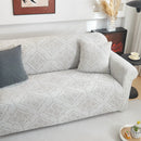3D Damask Jacquard Stretch Sofa Cover Thick Polar Fleece Couch Slipcover with Straps by Slipcover KAS™