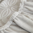 3D Damask Jacquard Stretch Sofa Cover Thick Polar Fleece Couch Slipcover with Straps by Slipcover KAS™