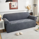 3D Damask Jacquard Stretch Sofa Cover Thick Polar Fleece Couch Slipcover with Straps by Slipcover KAS™