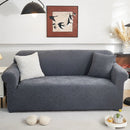 3D Damask Jacquard Stretch Sofa Cover Thick Polar Fleece Couch Slipcover with Straps by Slipcover KAS™